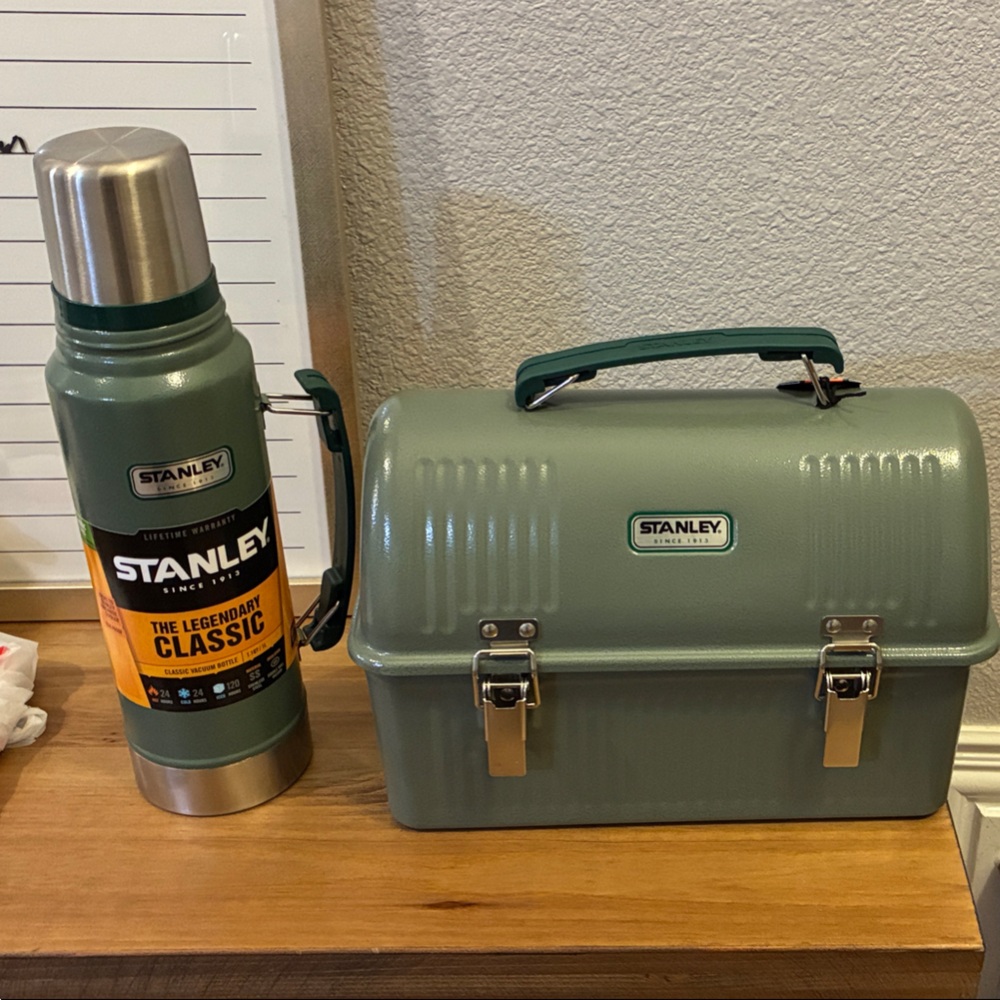 Stanley Classic Green Lunchbox and Thermos